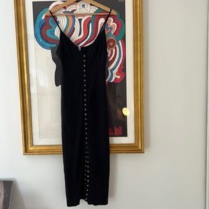 Free People midi black dress